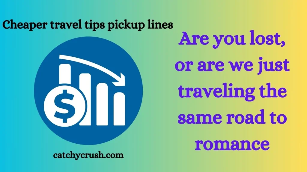 Cheaper travel tips pickup lines