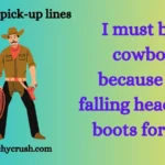 Cowboy pick-up lines