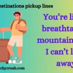 Guys trip destinations pickup lines