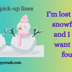 Snow pick-up lines