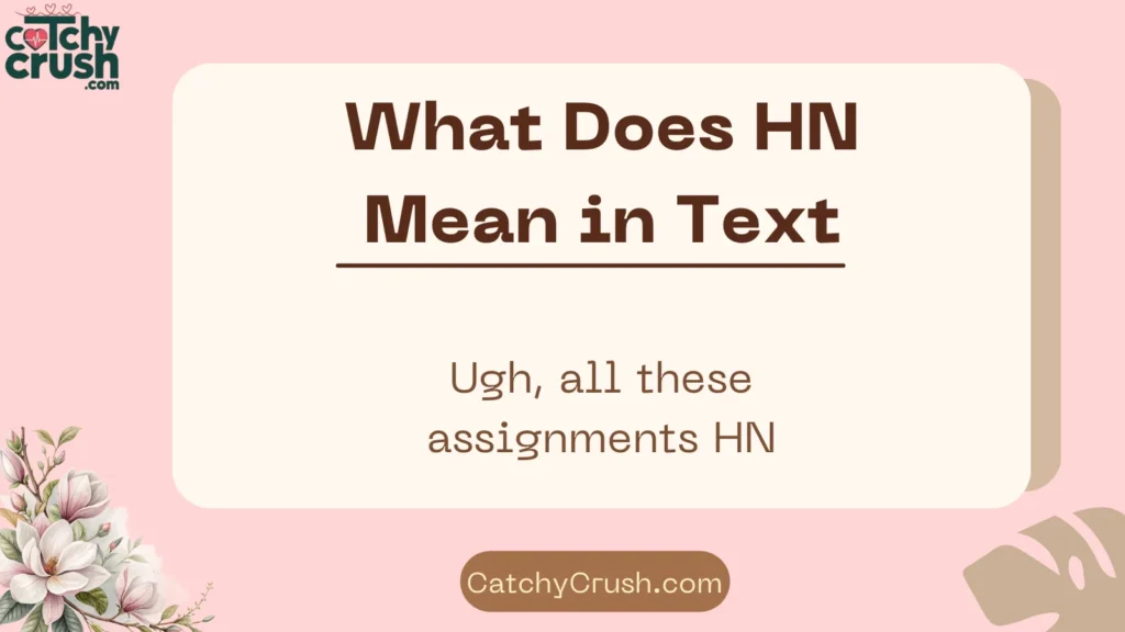 HN Meaning in Text (Quick Answer