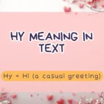 Hy Meaning in Text