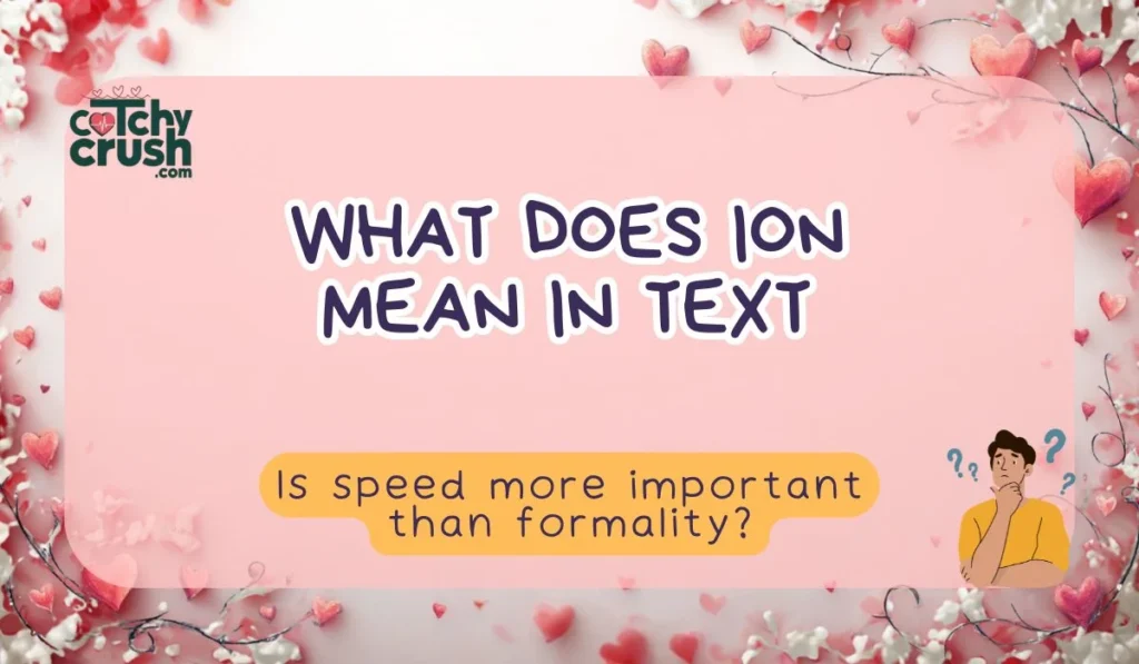 Should You Use ION in Your Own Texts