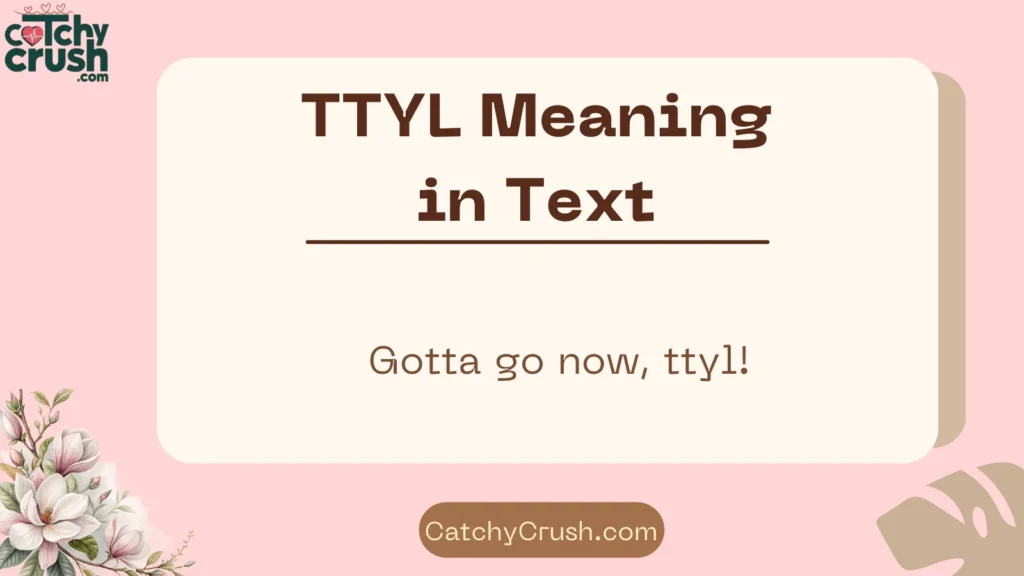TTYL Meaning in Text (Quick