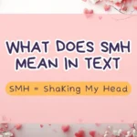 What Does SMH Mean in Text