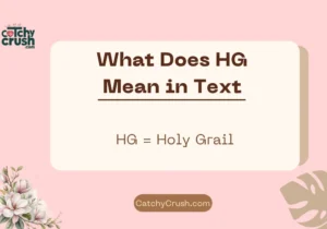 What Does HG Mean in Text